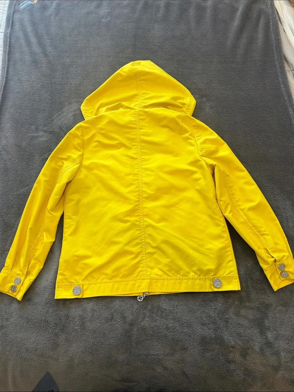 Tory Burch Bright Yellow water resistant Hooded Jacket